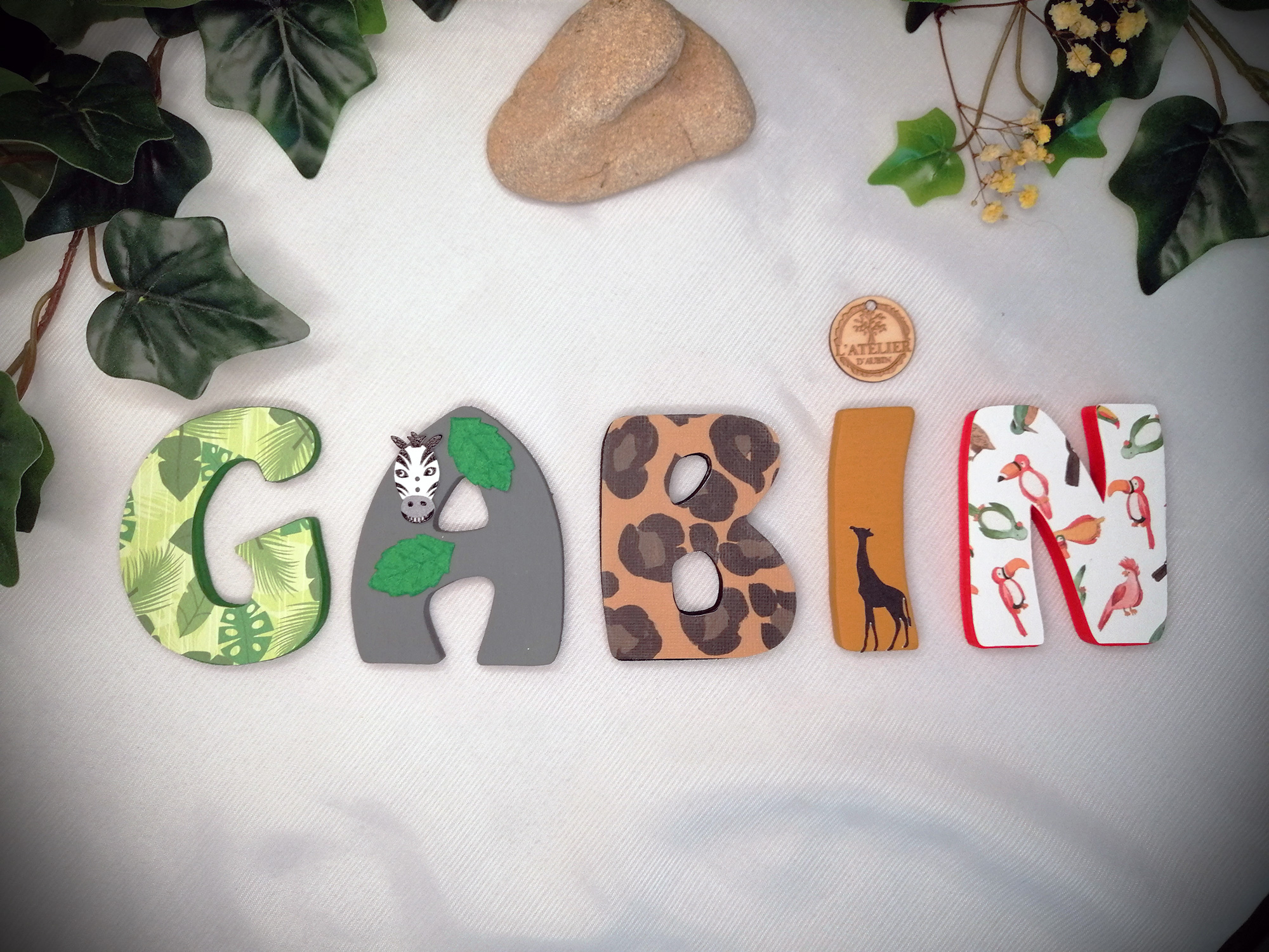 Lettre en bois - Sauvage