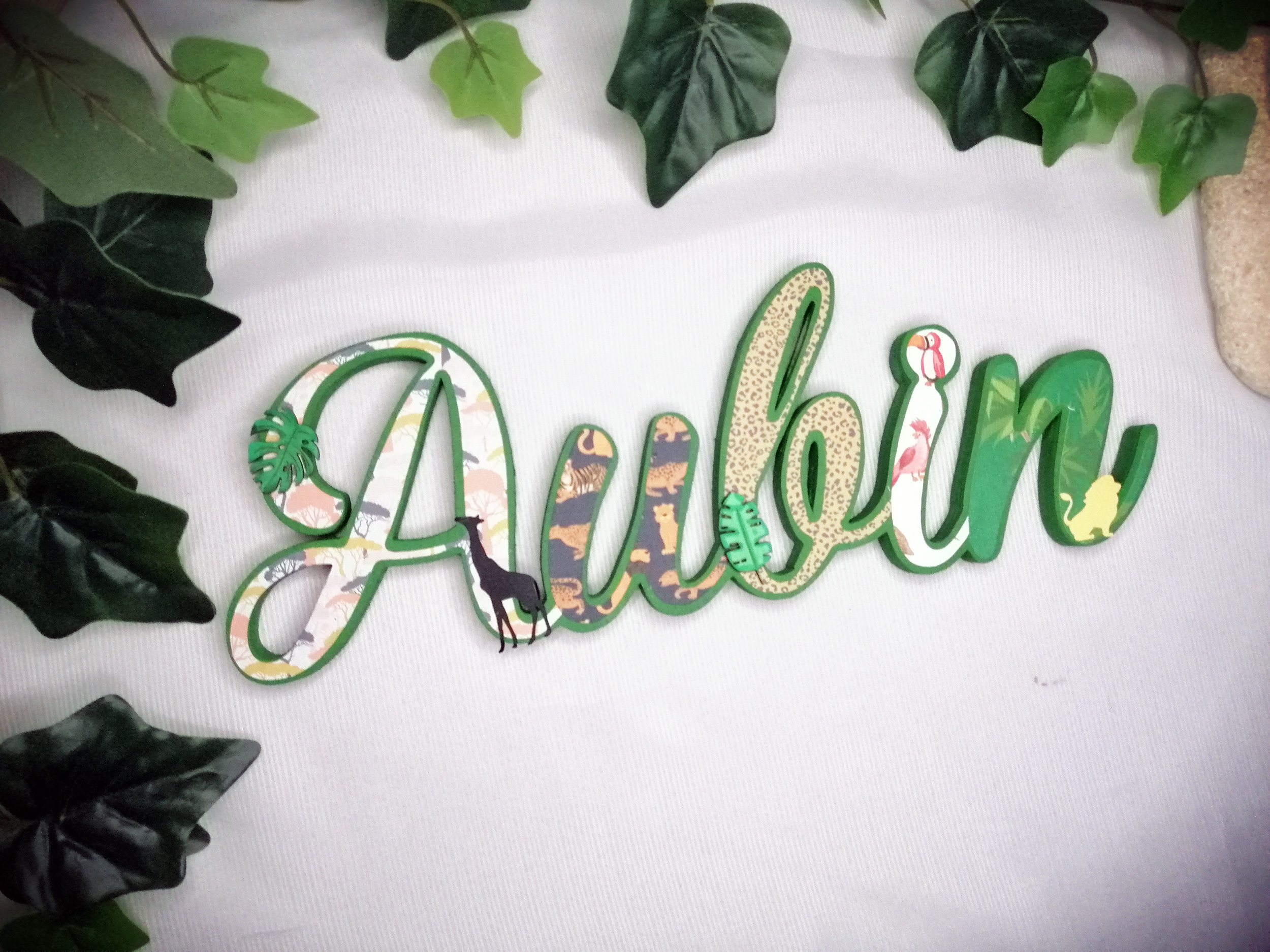 Prénom en bois - Sauvage