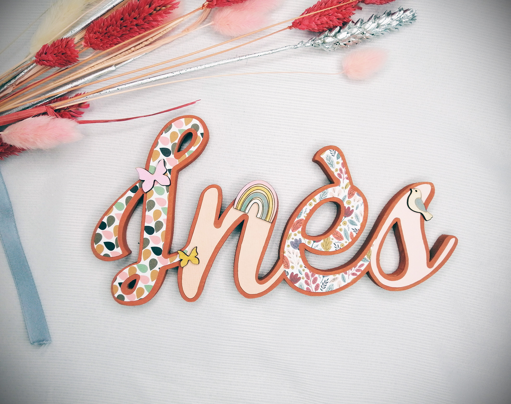 Prénom en bois - Bohème