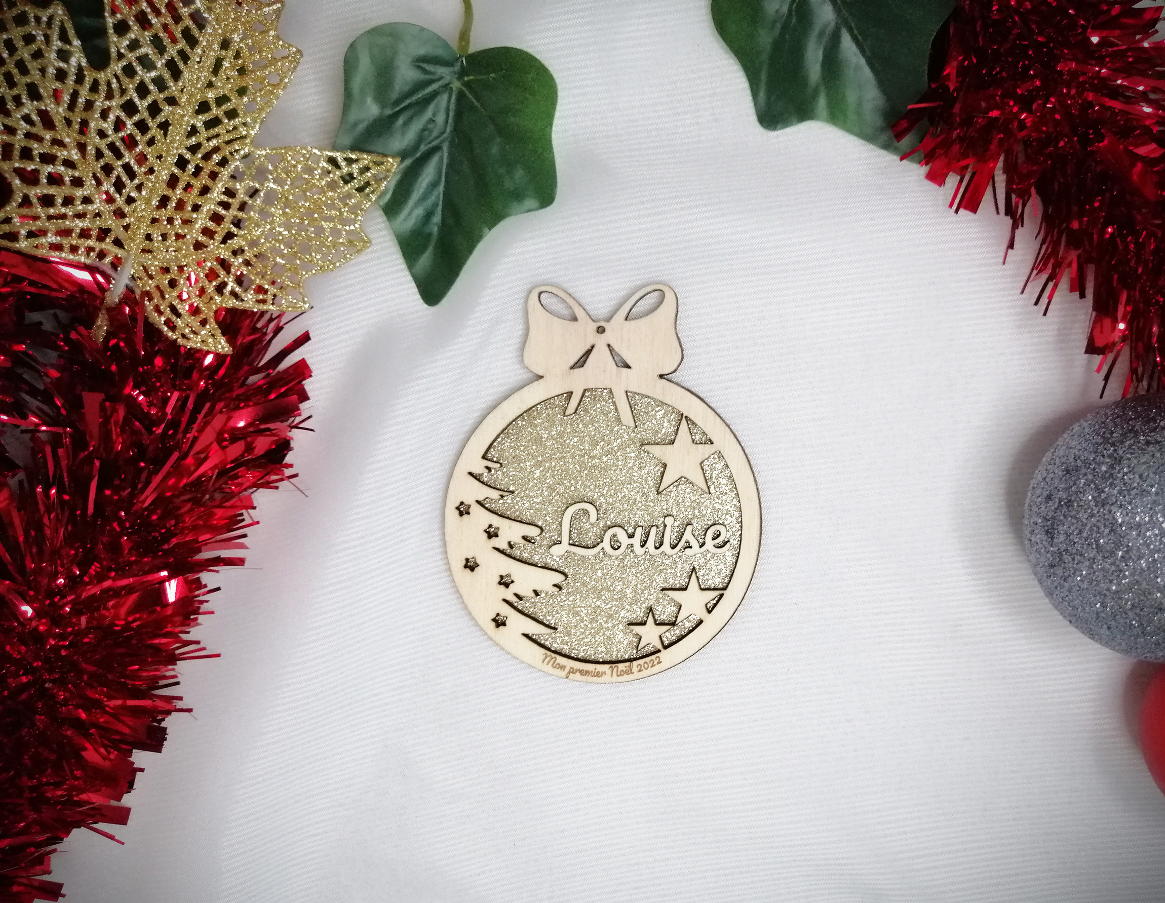 Boule de Noël personnalisée - Thème 4