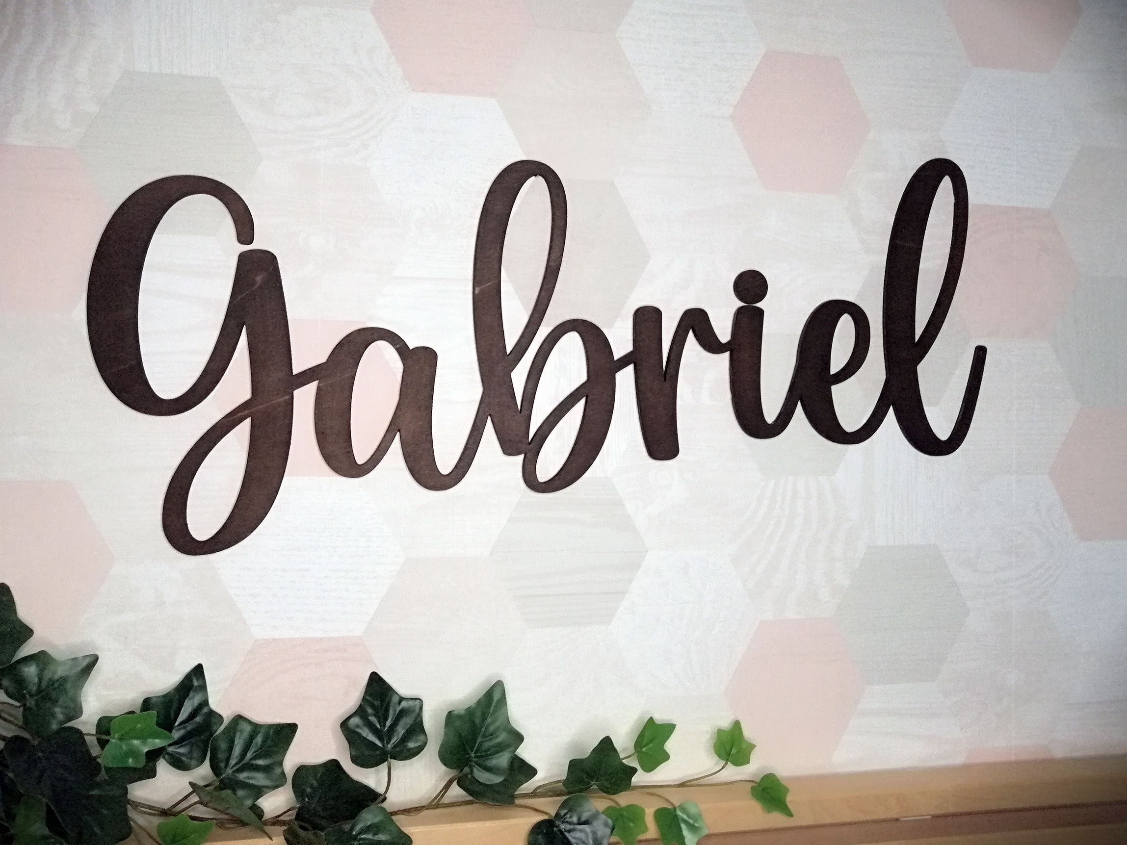 Prénom en bois - Décoration murale, porte, chambre