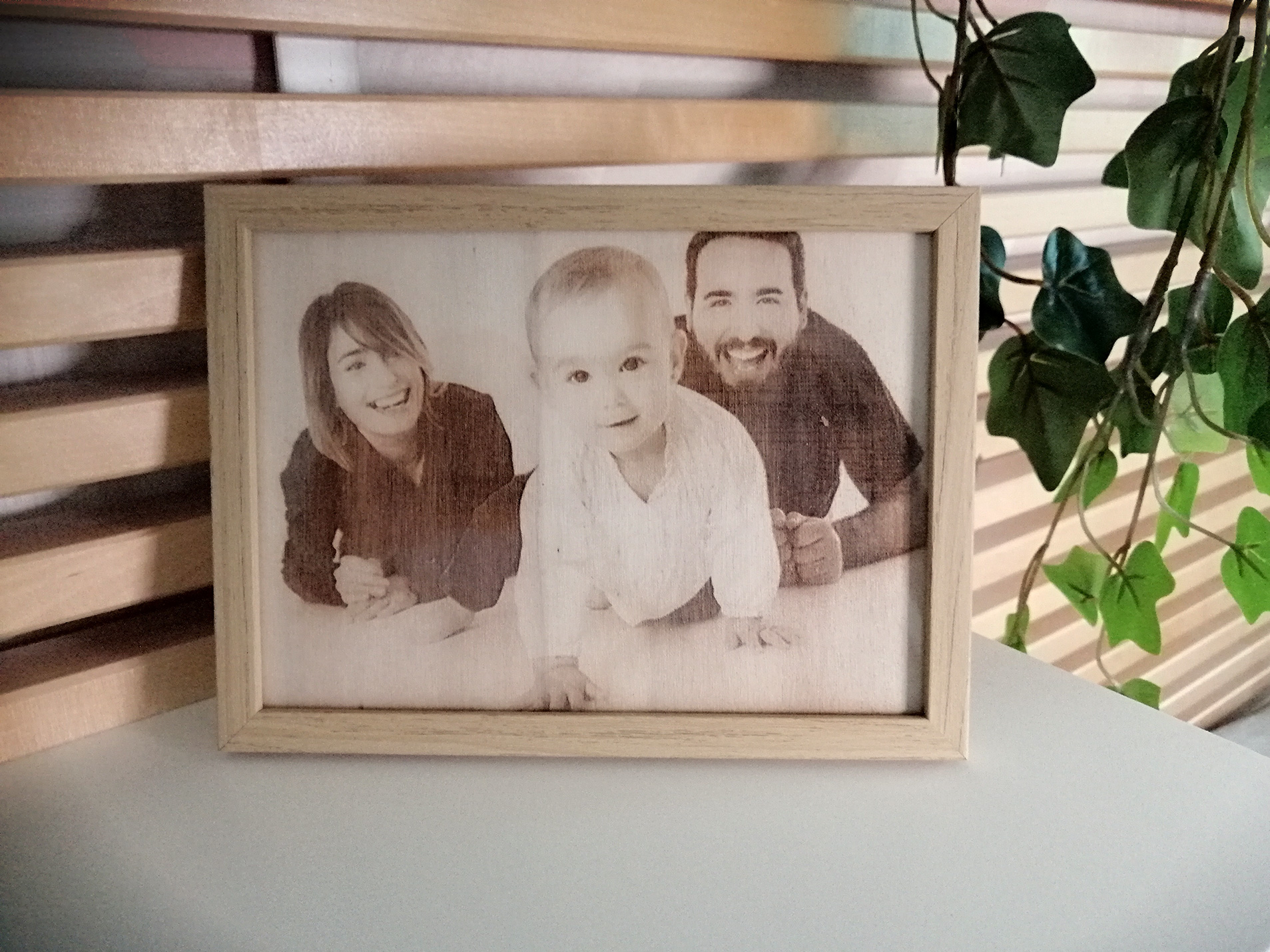 Votre photo gravée sur du bois de peuplier