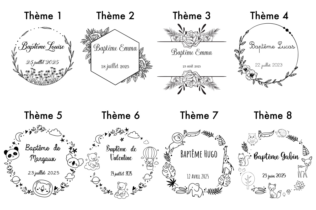 Modèle urne en bois baptême