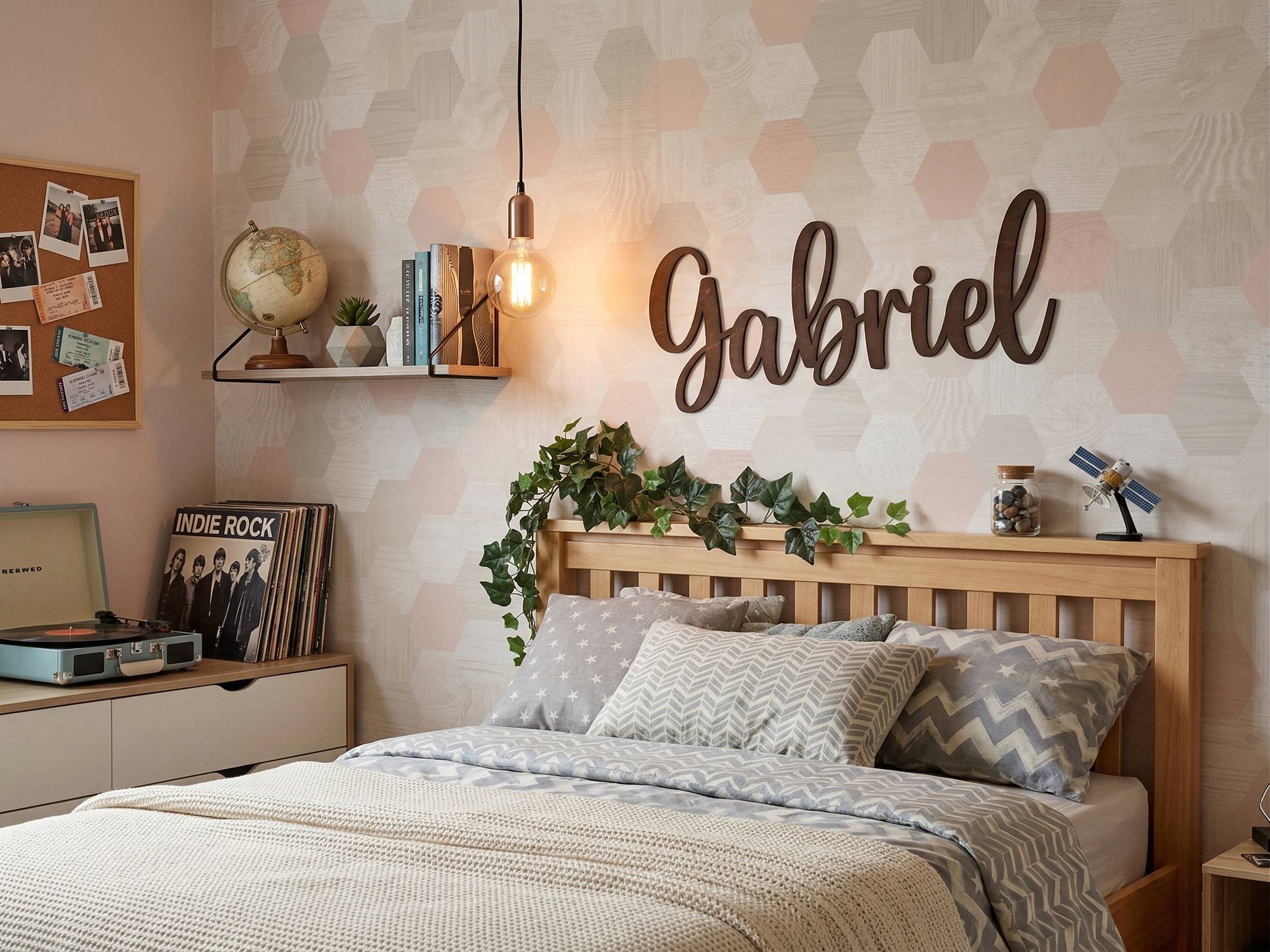 Prénom en bois personnalisé Gabriel