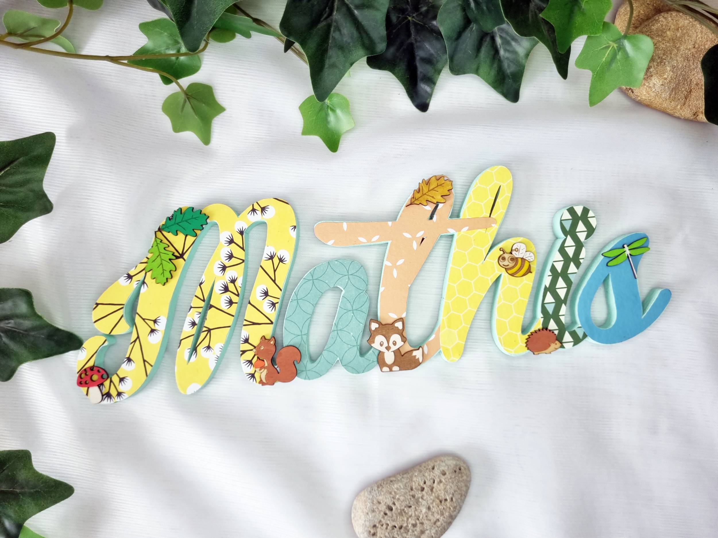 Prénom en bois scandinave