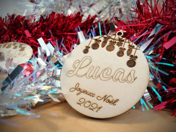 Boule de Noël personnalisée Lucas