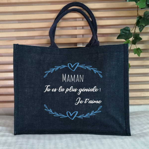 Sac en jute pour citation et message personnel