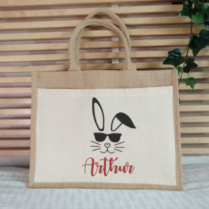 Sac en jute lapin et Arthur