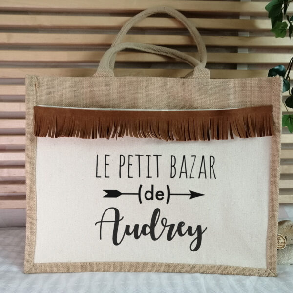 Sac jute le petit bazar d'Audrey