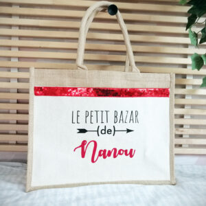 Sac jute petit bazar de nanou