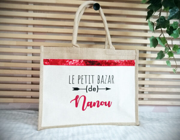 Sac jute petit bazar de nanou