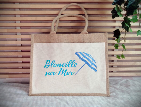 Sac en jute ville et plage