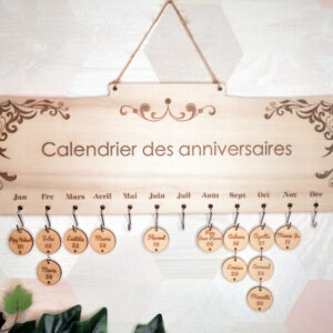 Calendrier des anniversaires Arabesque