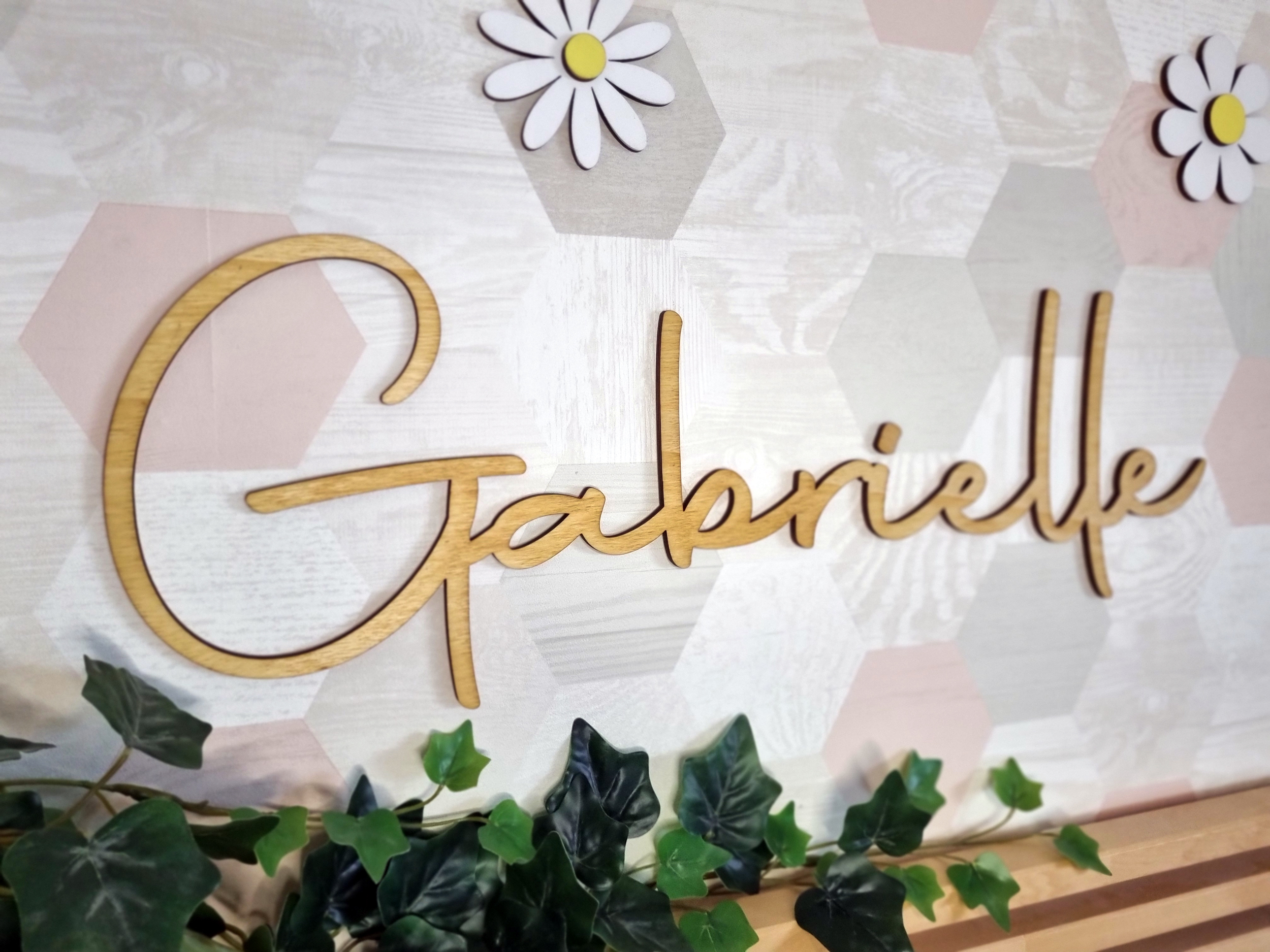 Prénom en bois grande taille